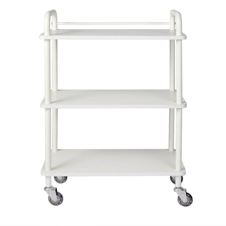 White barber cart&trolley-MD-BCT0017