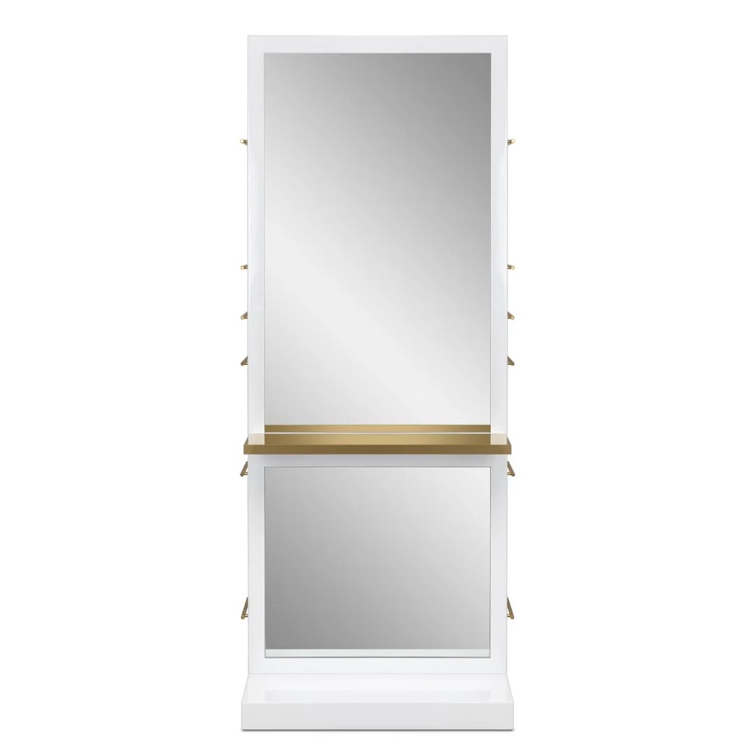 White+Gold barber station-MD-BS0025