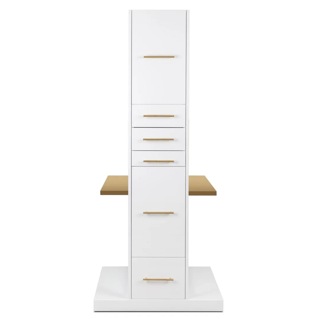 White+Gold barber station-MD-BS0025