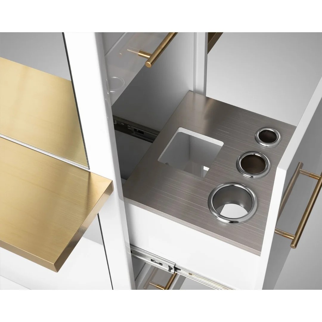 White+Gold barber station-MD-BS0025