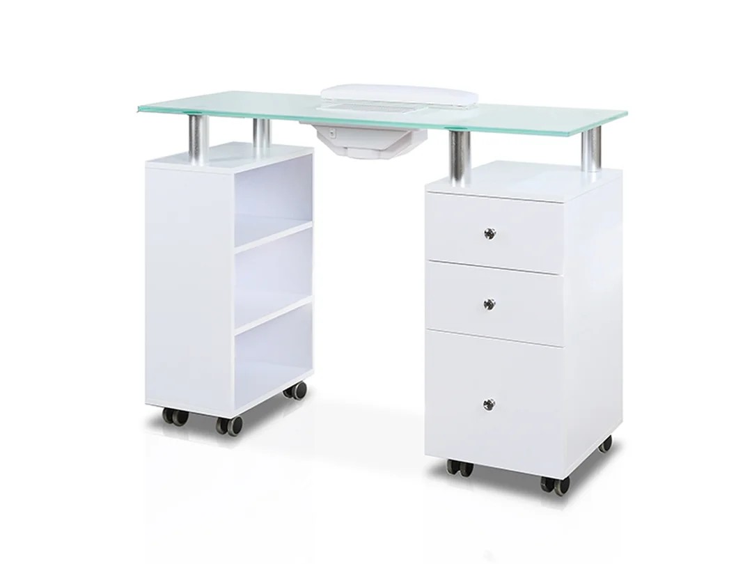 White manicure table-MD-NM0017