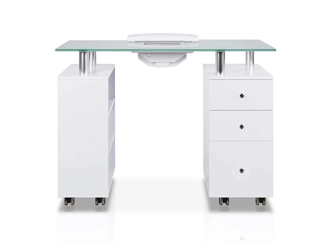 White manicure table-MD-NM0017