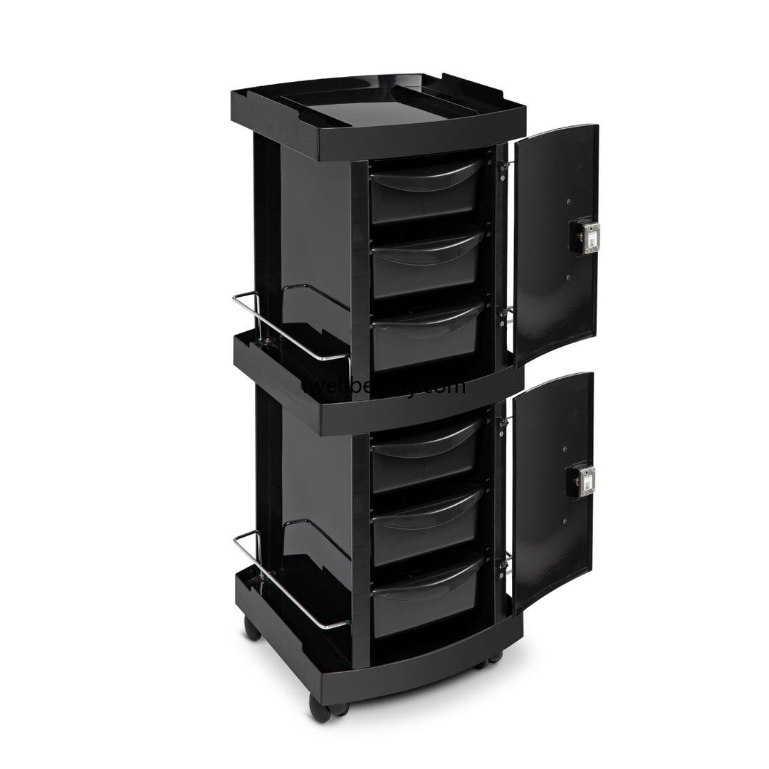 Black barber cart&trolley-MD-BCT0013