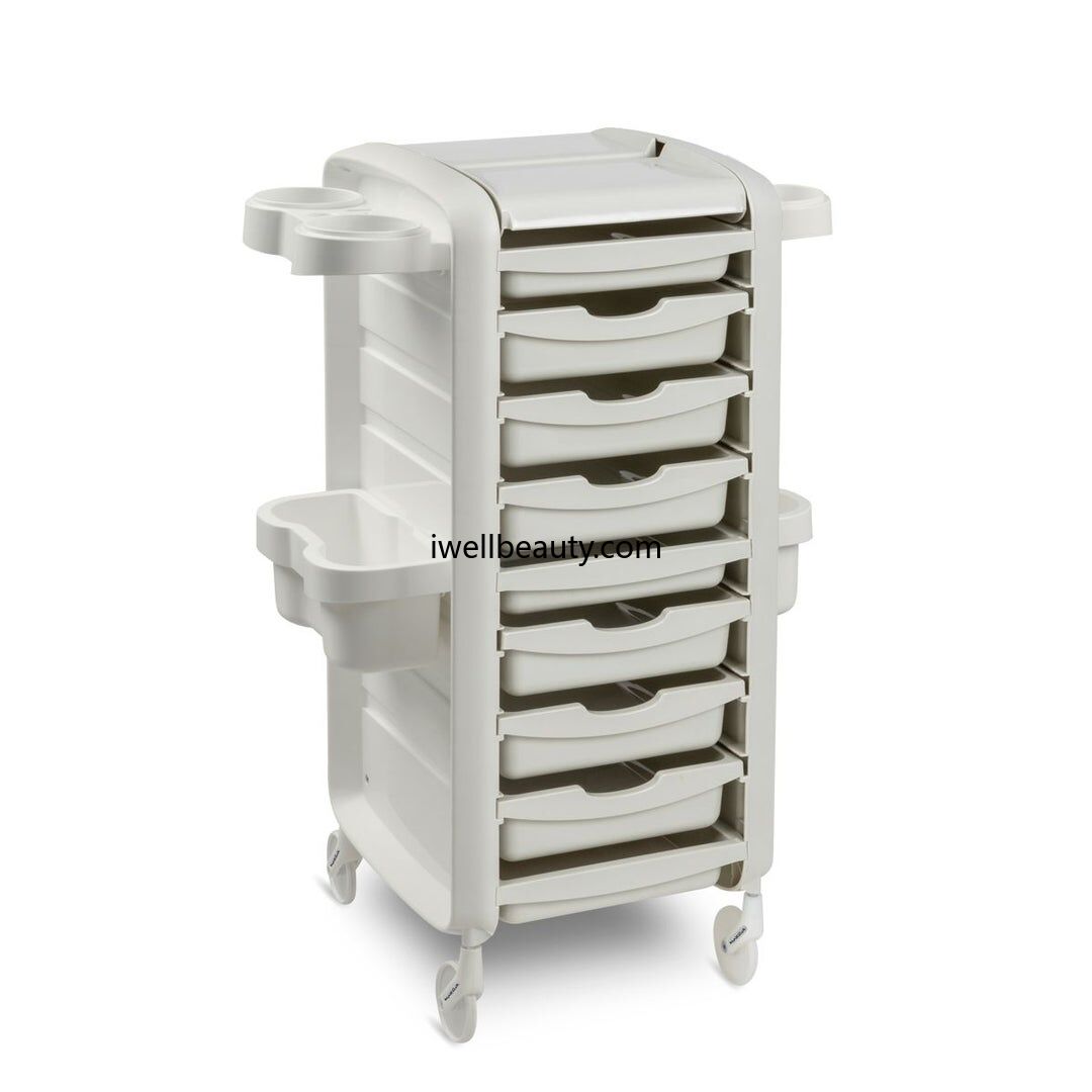 White barber cart&trolley-MD-BCT0010