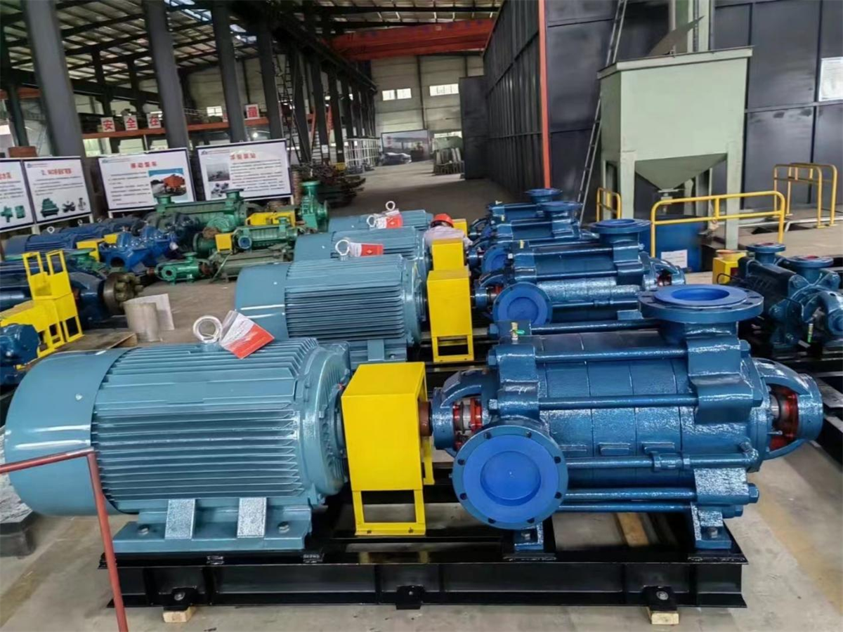 The Nigerian customer coal mine factory purchased mine drainage multi-stage pumps