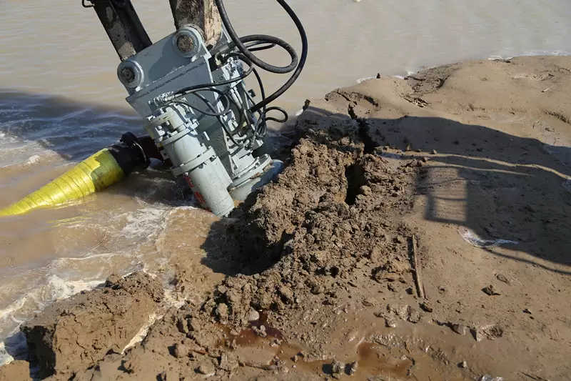 In the customer's lake renovation project in Indonesia in 2017