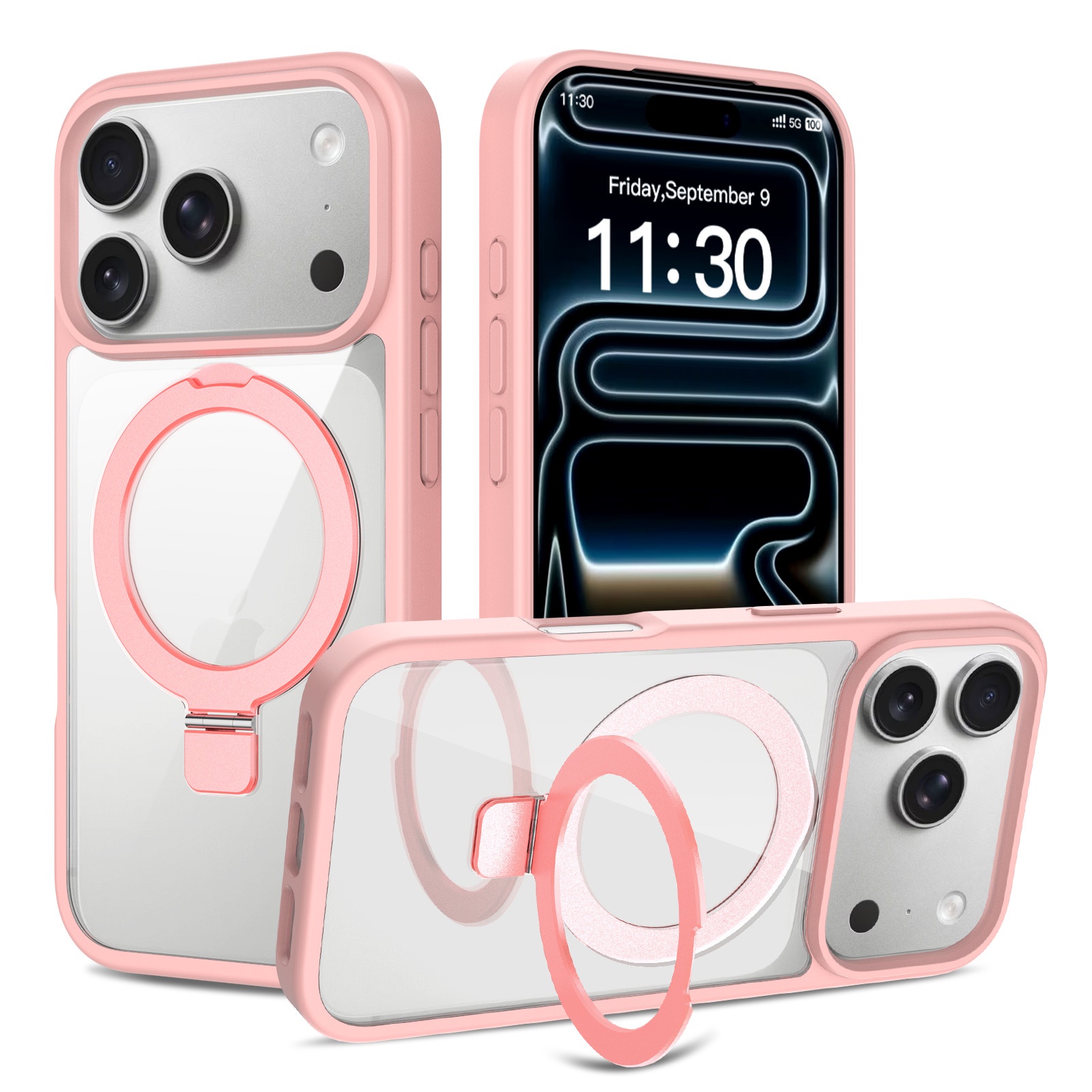 Magnetic Phone Case with Ring Holder