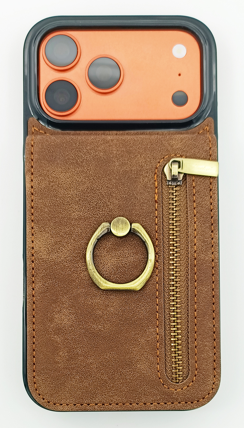 PU Leather Phone Case with Wallet & Phone Holder Function
