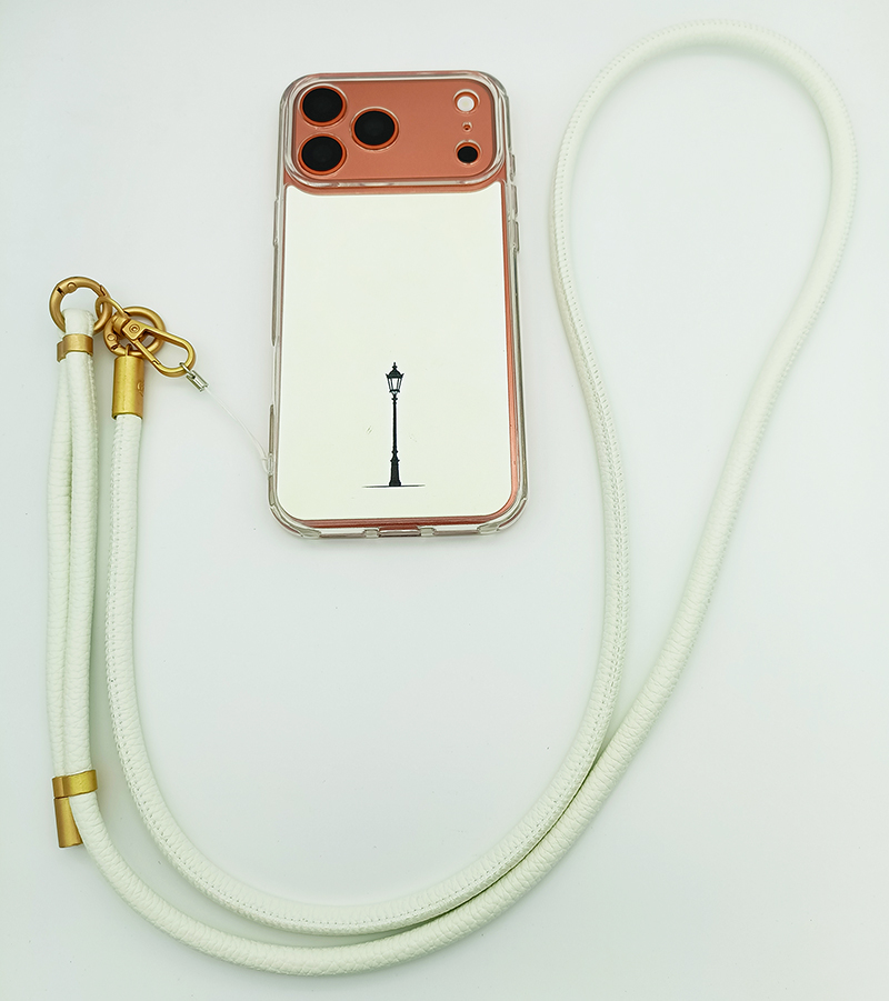 Matte UV Painted Magnetic Phone Case with PU Leather Crossbody Strap