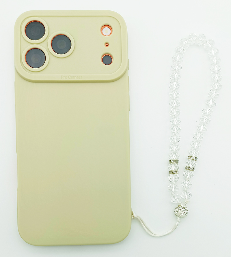 Matte TPU Phone Case for iPhone with Crystal Bracelet