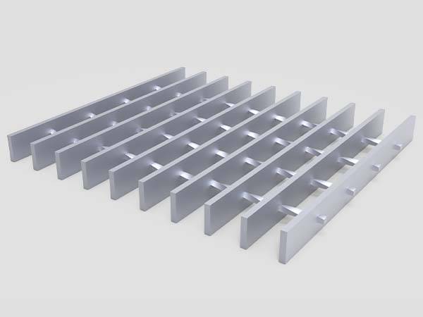 Aluminum grating with a plain surface is displayed..jpg