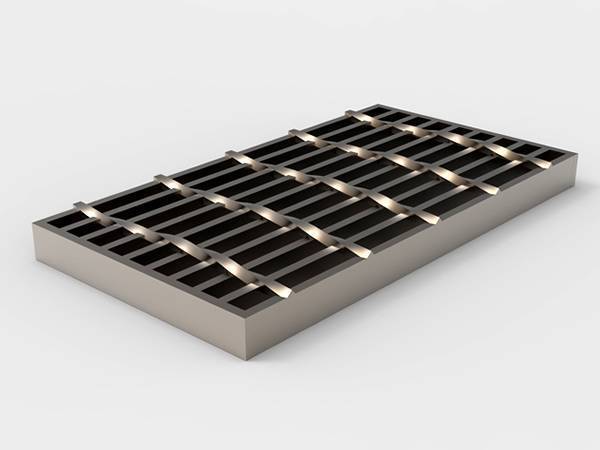 A piece of heavy duty steel grating with plain surface..jpg