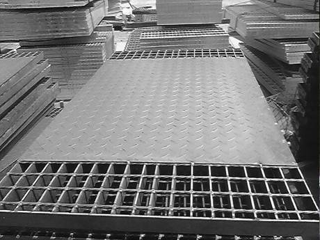 Several compound steel grating stacked together..jpg