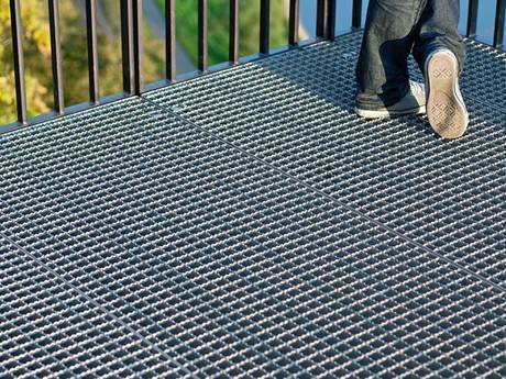 Gratings enhancing safety in industrial environments where slips and falls can pose risks