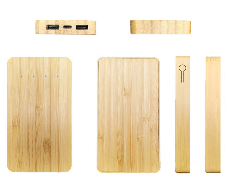 TPP39   5000mAh Eco-friendly Bamboo Power Bank