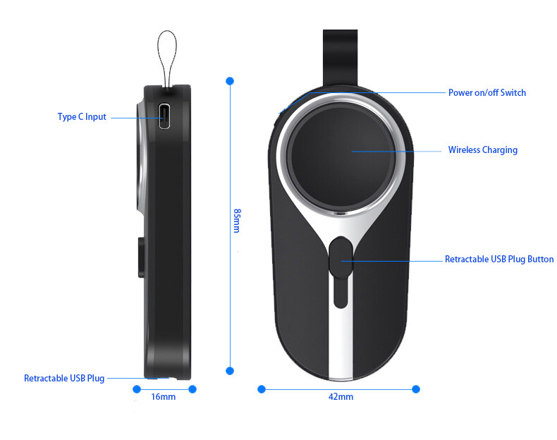 TPP32   1200mAh Mini Power Bank with LED Flashlight 