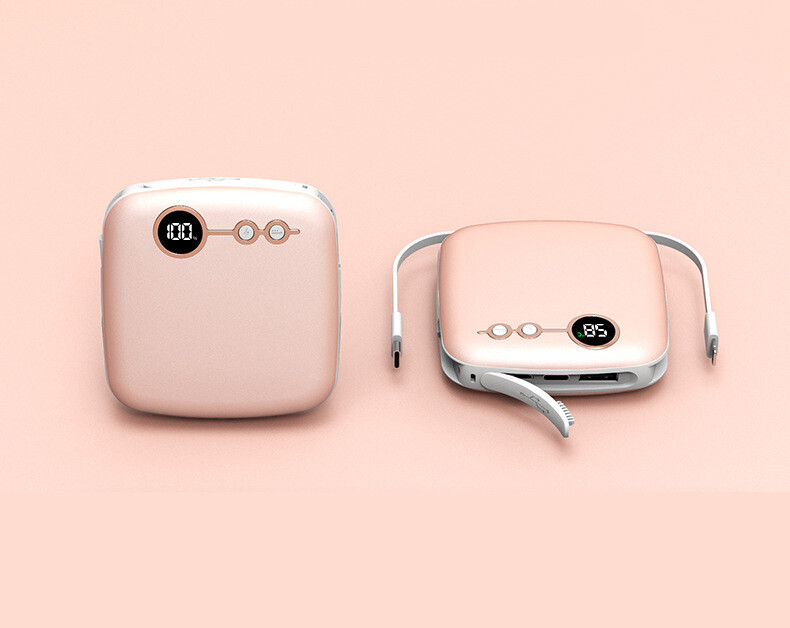 TPP38   10000mAh Power Bank & Hand Warmer Pad with Built-in USB Cables