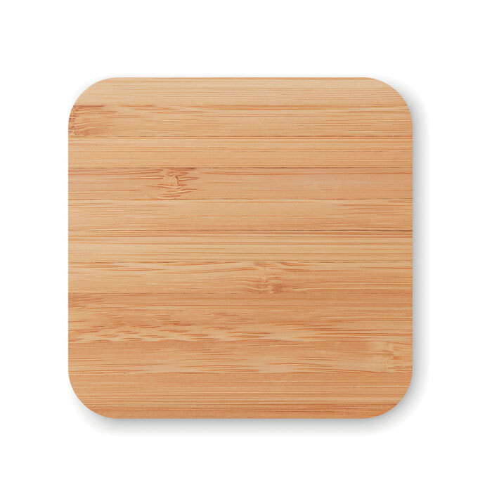 TPC25   15W Square Bamboo Wireless Charger 