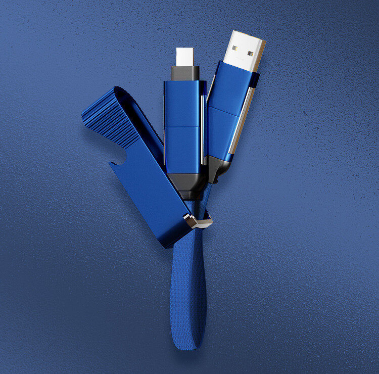 TPU28   60W & 27W 4 in 1 OTG USB Cable with Bottle Opener