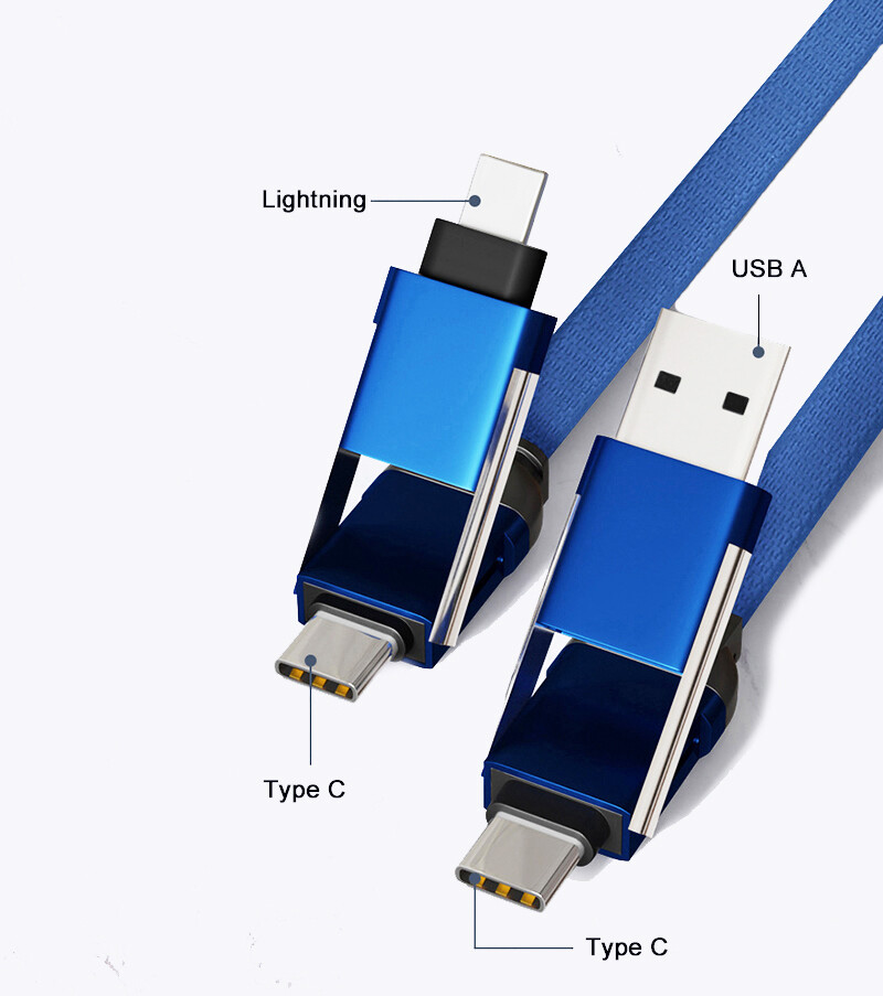 TPU28   60W & 27W 4 in 1 OTG USB Cable with Bottle Opener