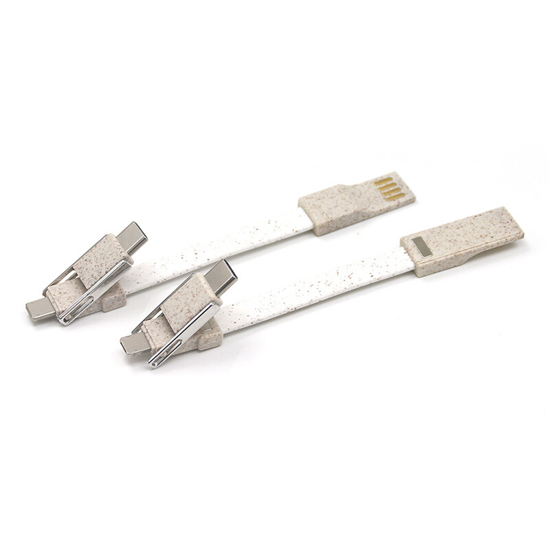 TPU36   5V 2A 10W USB A to Micro USB Wheat Straw Jacket USB Cable