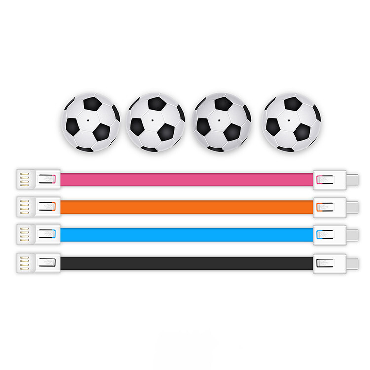 TPU47   PD30W Fast Charging USB Cable with Football Cable Collecter