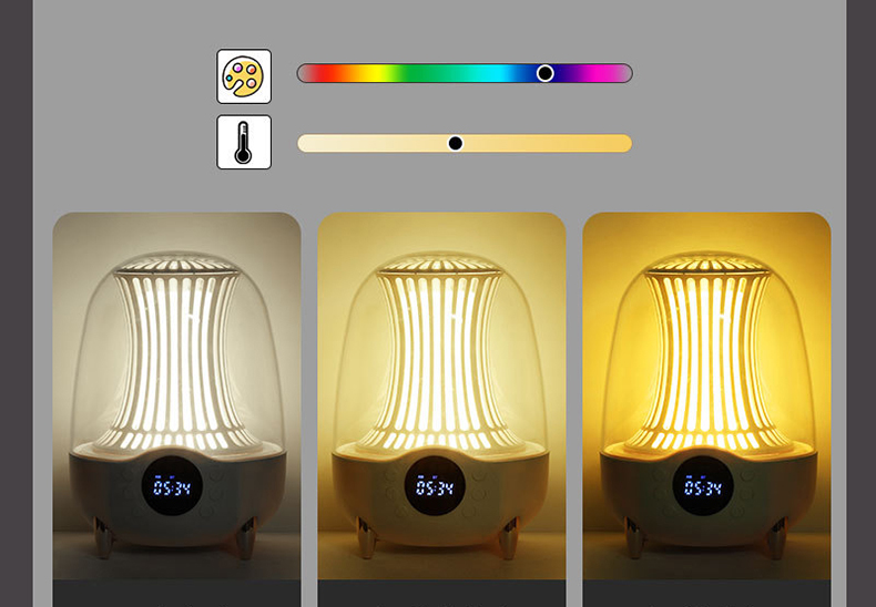 TPS05   Bluetooth Speaker with RGB LED Light, FM Radio and Desk Lamp Functions