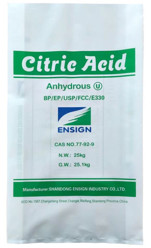 Citric Acid Anhydrous E330 Supplier Food Grade  