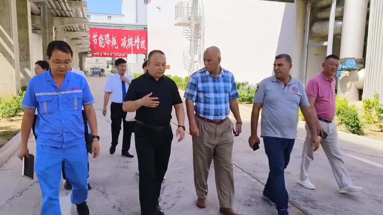 Algerian customers visit the factory