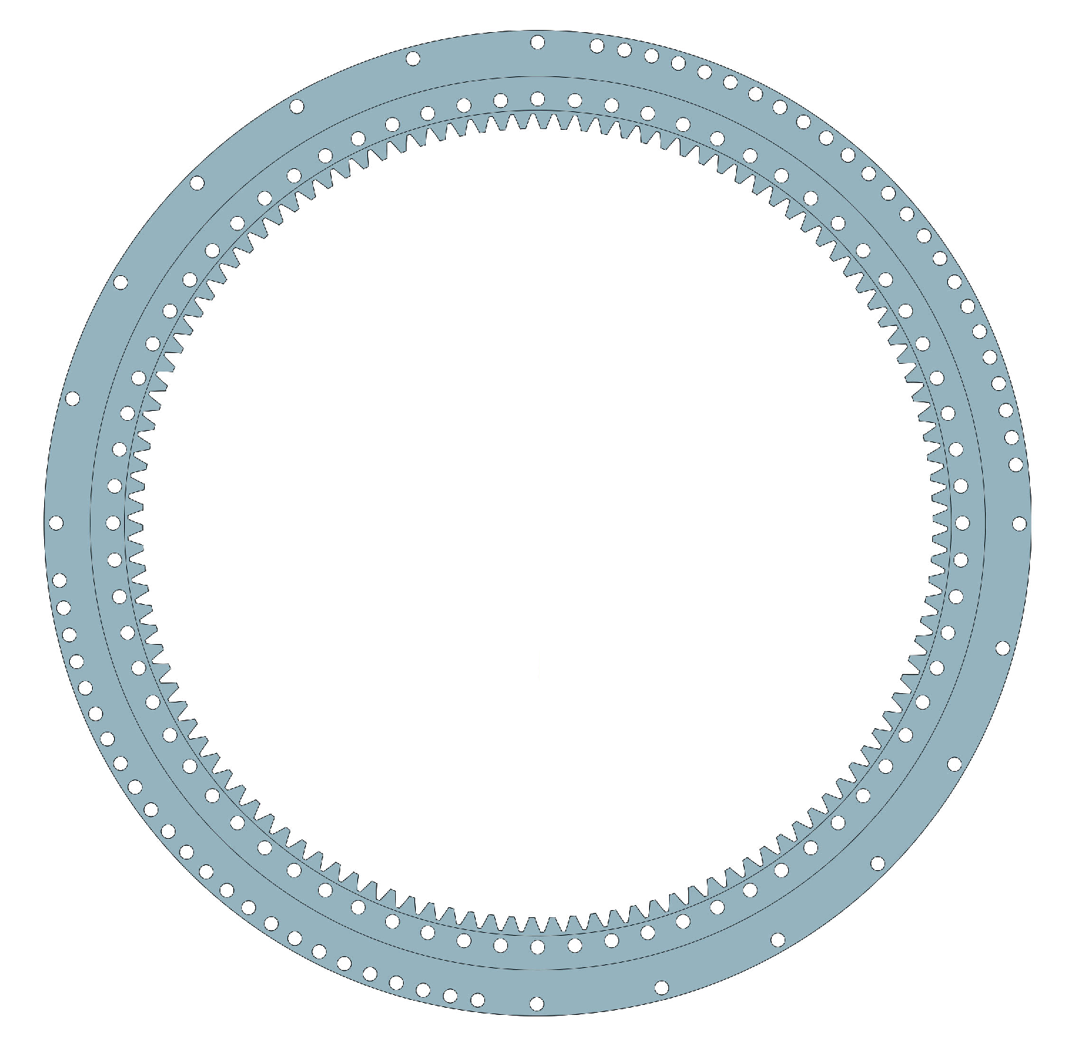 Fuwa quy250 Q25002-9 slewing bearing