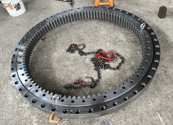 FM 1465 TLX double row crane inner gear slewing bearing
