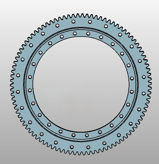 112.25.630 cross roller external gear slewing bearing export to Russia 