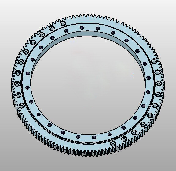 Aichi d502 external teeth swing gear slewing bearing parts