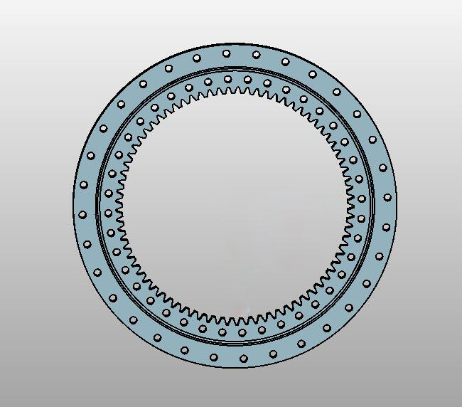 9I-1B32-0788-1283 Inner Gear British Standard Gear Dp3 Slewing Bearing