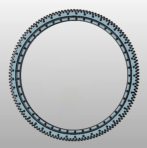 ER1.20.1204.400-2SPPN standard series cross roller external gear 131 teeth