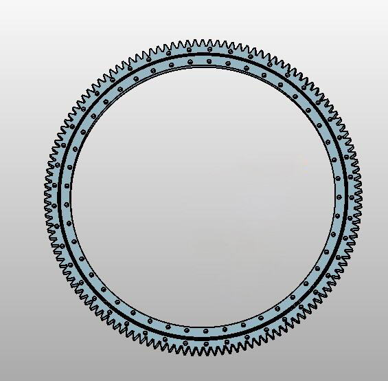 ER1.20.1204.400-2SPPN standard series cross roller external gear 131 teeth