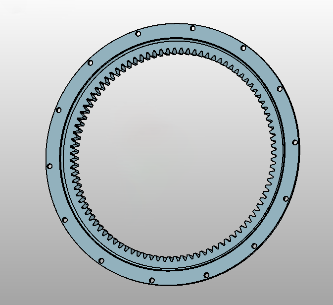 232.21.0875.013 inner gear m8 z94 light flange slewing bearing