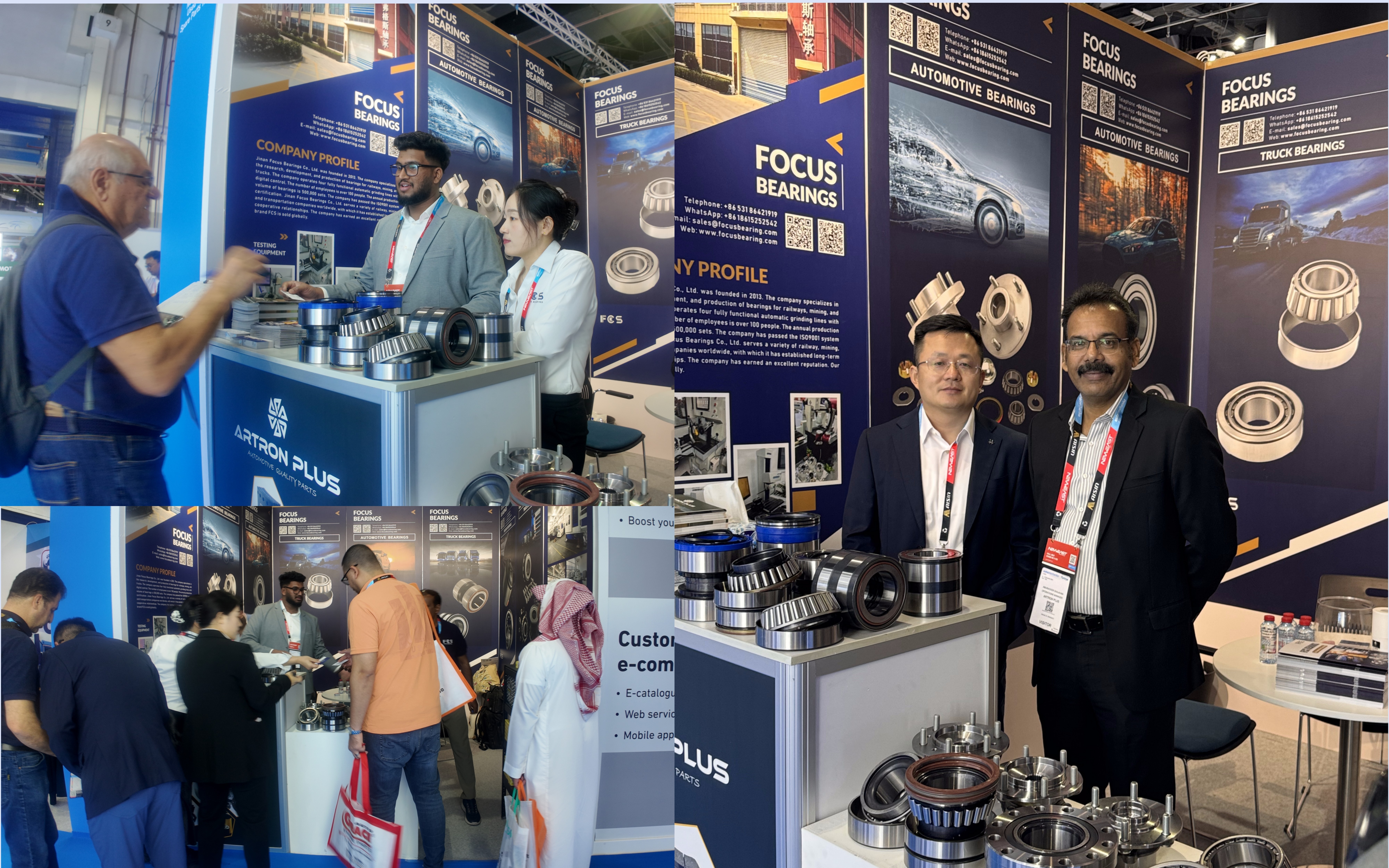 Jinan Focus Bearing Co., Ltd. successfully participated in the AUTOMECHANIKA Machinery and Accessories Exhibition held in Dubai, UAE.