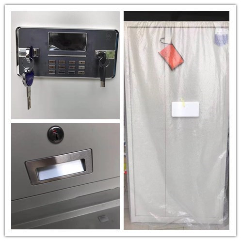 Fingerprint authentication intelligent electronic Combination lock double file cabinet