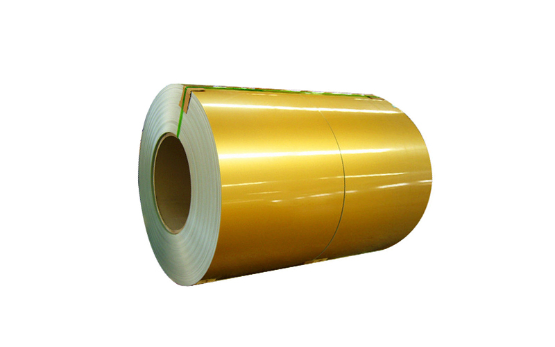 Colored steel coil