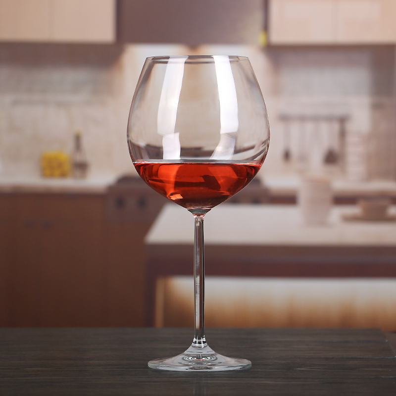 4 Large Burgundy Cups