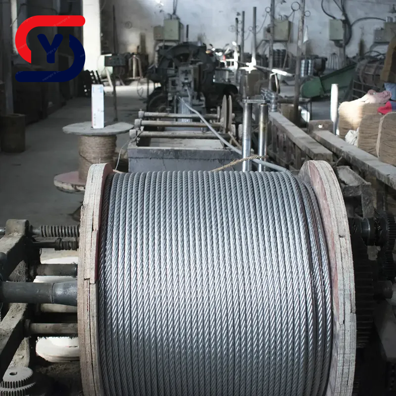 Heavy Duty  Elevator Steel Rope Premium Traction Cable Carbon Steel Breaking Load 1770n