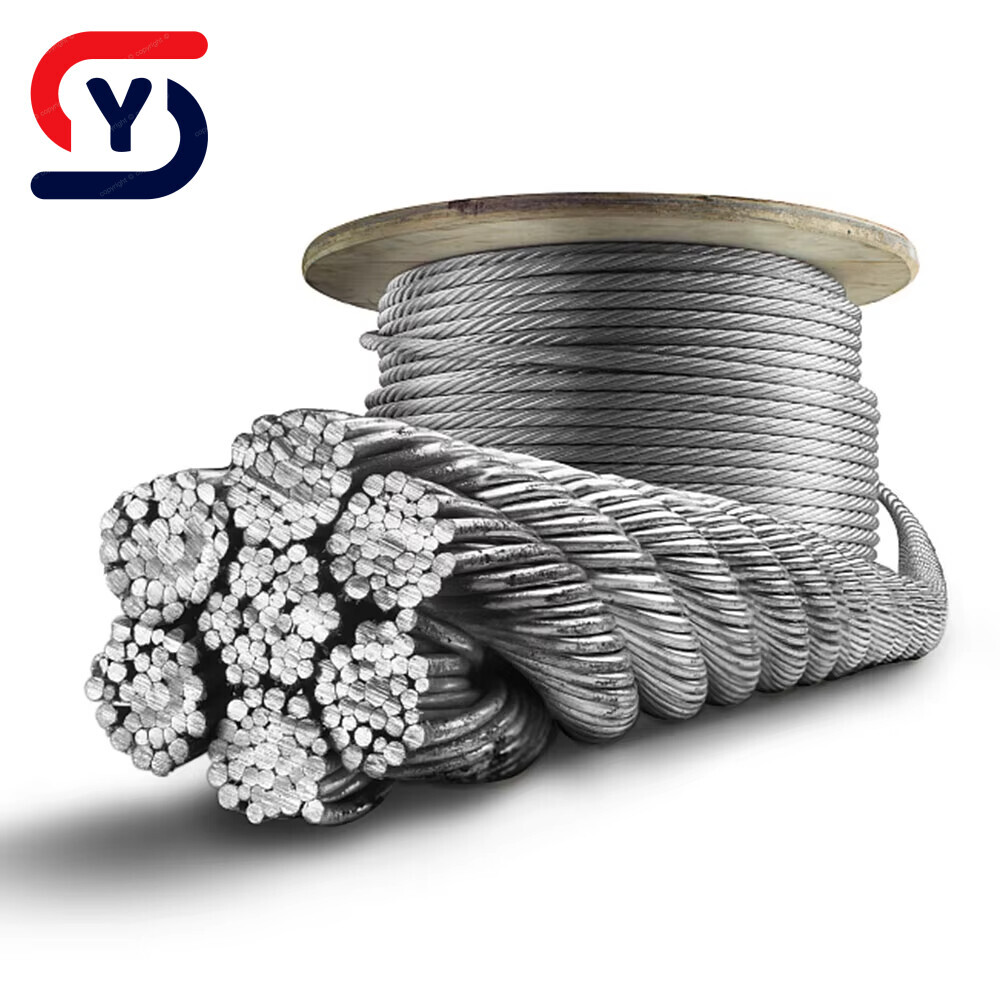 Galvanized Steel Wire Rope, Elevator Wire Rope, Hoist Wire Rope with Steel Core, Sisal Core