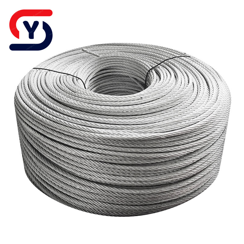 Galvanized Steel Wire Rope, Elevator Wire Rope, Hoist Wire Rope with Steel Core, Sisal Core