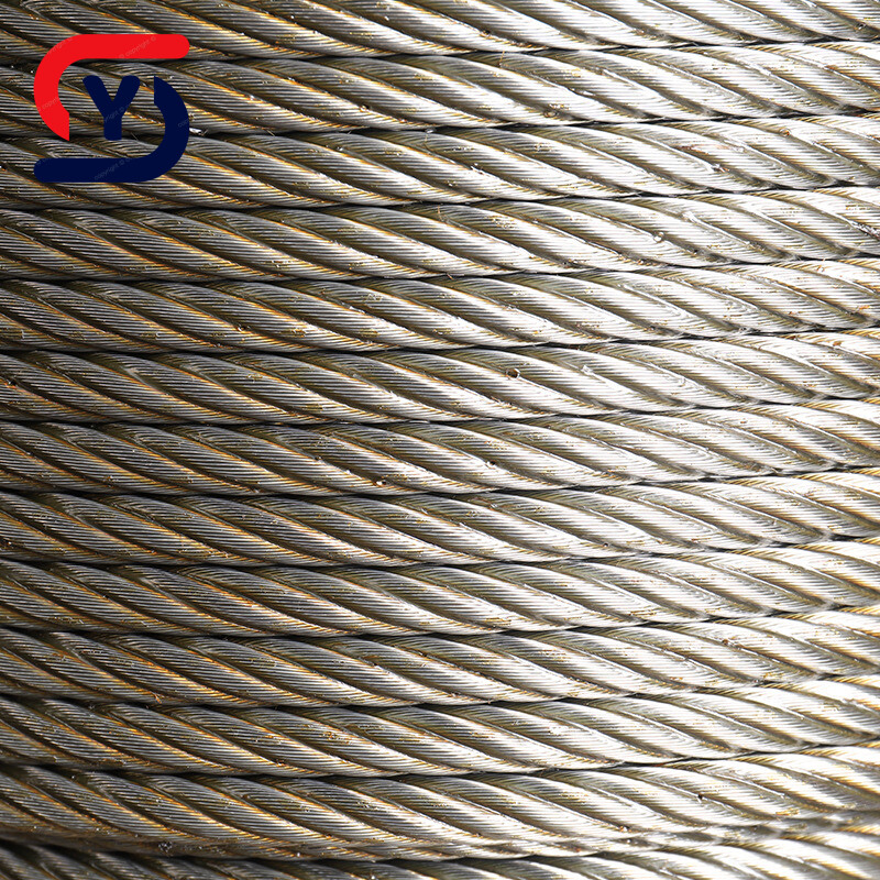 OEM Customized Stainless Steel Galvanized Steel Wire Rope Used for Construction Machinery
