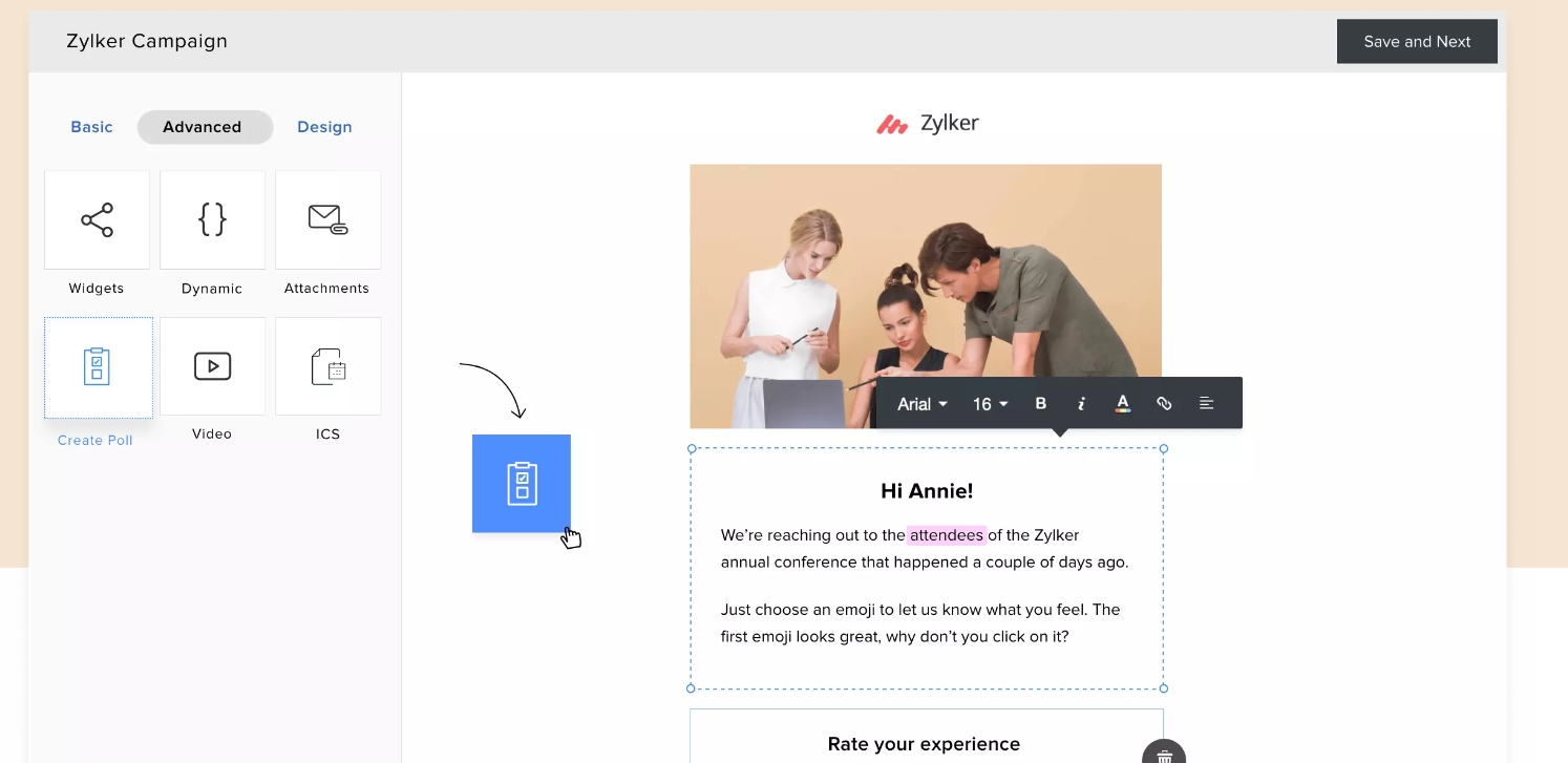 zoho compaigns templates