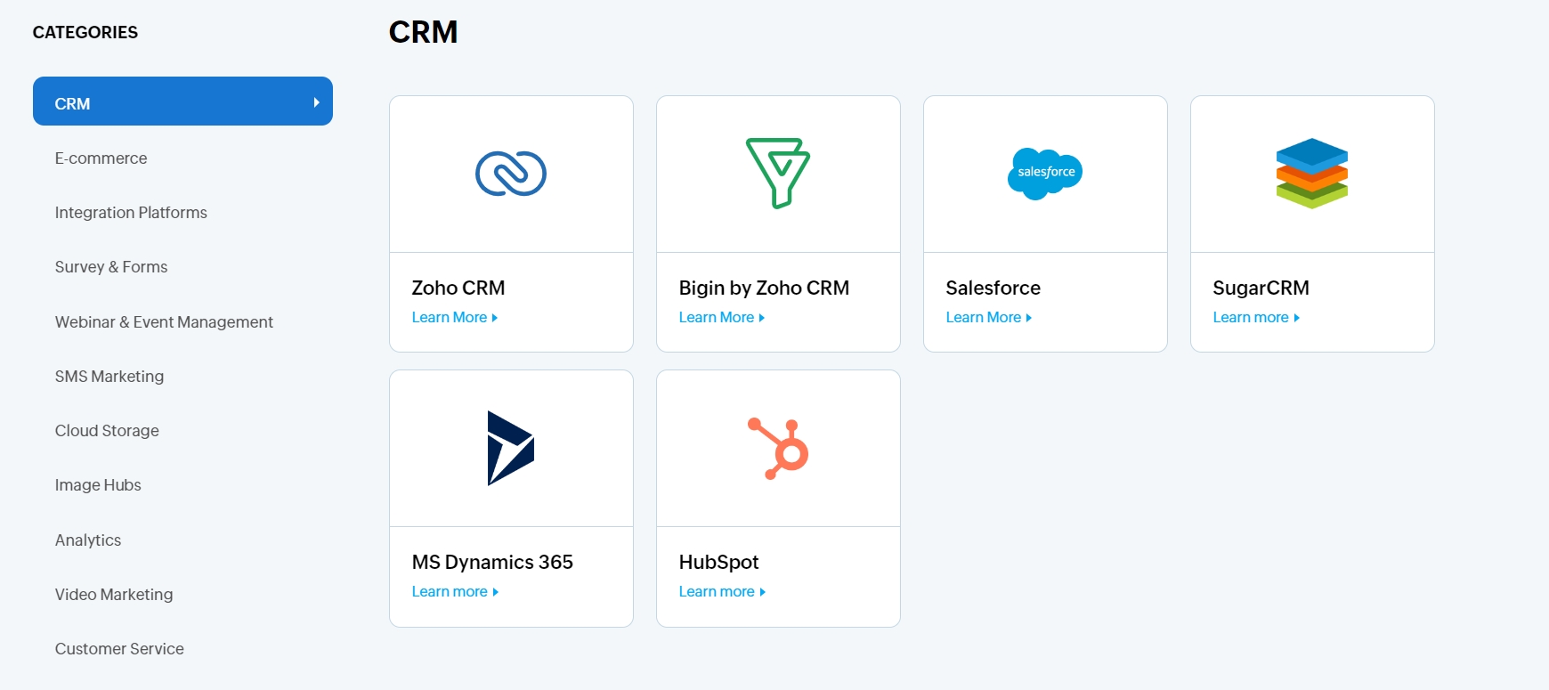 zoho campaigns integration