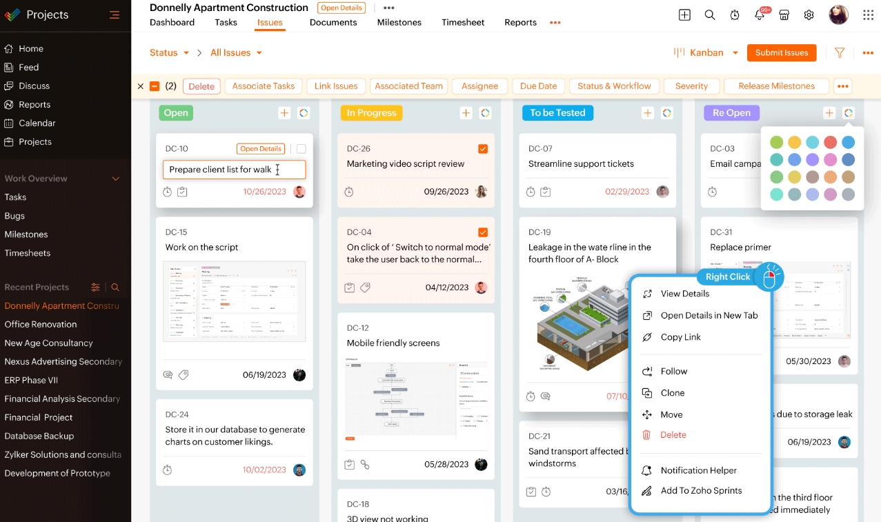 zoho projects 8.0 zoho projects 8.0