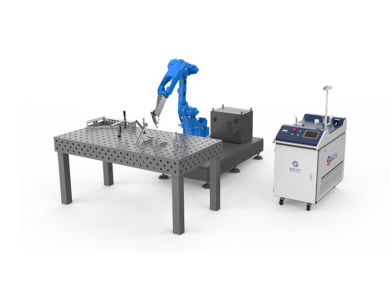 Series cooperative robot laser welding machine
