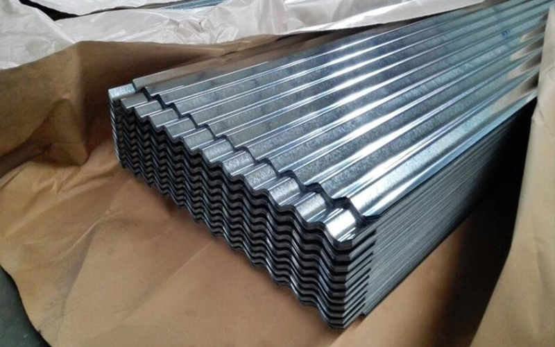 Galvanized corrugated board